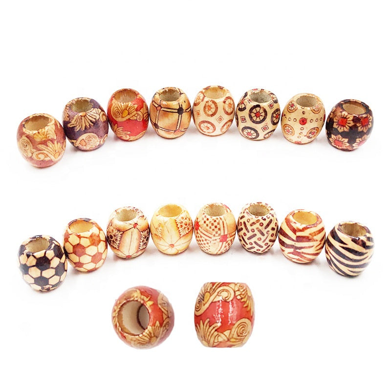 WOODEN BEADS  African Print