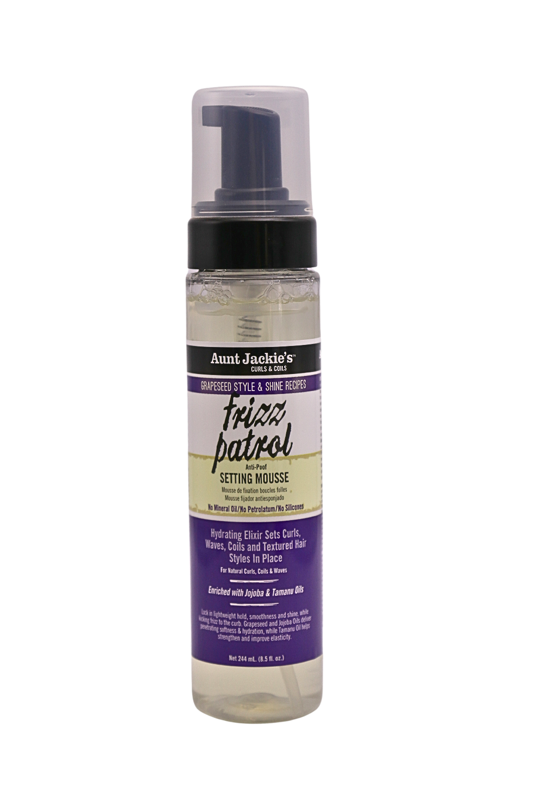 Frizz Patrol Grapeseed Style & Shine Recipe  SETTING MOUSSE